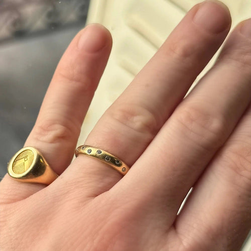 Bague Alliance ronde diamants 58 Facettes REF24068-231