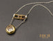 Collier Collier pendentif Art Déco diamant, rubis calibrés 58 Facettes A10447