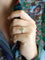 Bague 53 Bague péridot entourage diamants 58 Facettes 1174.6