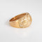 Bague Bague coquillage étoile de mer en or jaune 14 carats, anneau émaillé, taille 6, bijou ancien de qualité sur le thème de l'océan 58 Facettes G14010