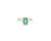 Bague Bague en or avec émeraude de Zambie de 1 ct et diamants 58 Facettes