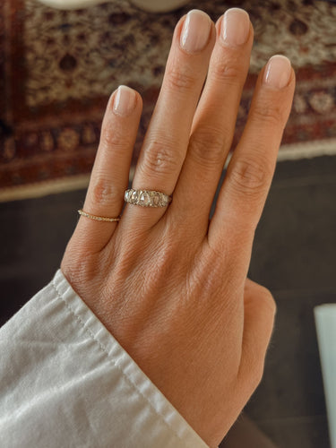 Bague 52 White gold Georgian diamond ring 58 Facettes 3