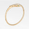 Bracelet Bracelet jonc serpent vintage diamant or jaune yeux émeraude 58 Facettes G13966