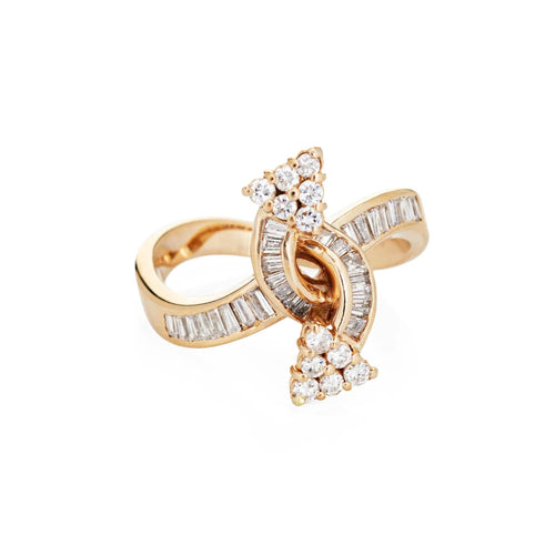 Bague 52.5 Bague flèches de diamant 58 Facettes G12644