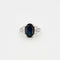 Bague Bague Art Déco Saphir Ovale et Diamants 58 Facettes A11073