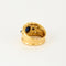 Bague 56 Bague jonc or jaune et saphir 58 Facettes SAI0527