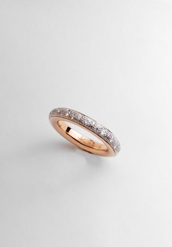 Bague 57 Bague POMELLATO Iconica Diamants Or Rose 750/1000 58 Facettes 65371-61885