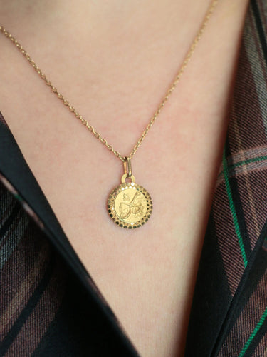 Pendentif PERROUD Pendentif vintage signe du zodiaque Balance or jaune 58 Facettes 1099.24