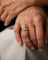 Bague 55.5 Solitaire Or jaune et blanc Bicolore 58 Facettes A11491