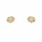 Boucles d'oreilles Puces d'oreilles or jaune godronné diamants 58 Facettes 16-311B