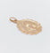 Pendentif Médaille religieuse victorienne or rose Vierge Marie (circa 1890) 58 Facettes A06018
