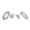 Boucles d'oreilles Dinh Van Boucles d'oreilles Puces Cible Or blanc Diamant 58 Facettes 3391124RV