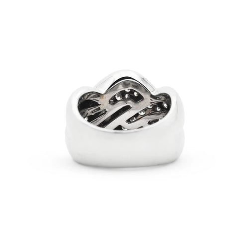 Bague Bague Recarlo en or blanc avec diamants de 2 carats 58 Facettes