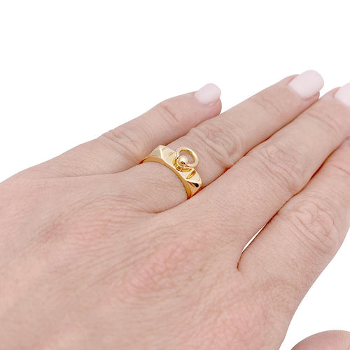 Bague 49 Bague Hermès, "Collier de chien", or jaune. 58 Facettes 33708