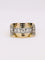 Bague 60 Bague tank or jaune diamants 58 Facettes J374