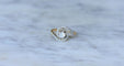 Bague 56.5 Bague or jaune platine et diamant 58 Facettes