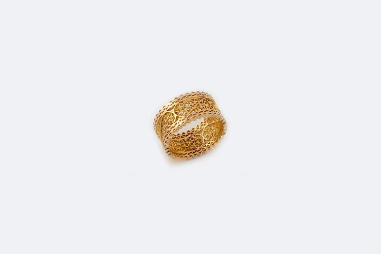 Bague Oro Giallo / 12 Bague en or jaune 58 Facettes anl195
