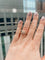 Antique cushion diamond ring 58 Facettes