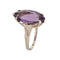 Bague 53 Vintage Art Déco Améthyste Navette Bague Or Blanc Estate Fine Jewelry 58 Facettes G12087