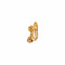 Boucles d'oreilles Boucles d'oreilles dormeuses or jaune et saphirs 58 Facettes BO/230142