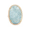 Bague 53 Bague aigue-marine sculptée 33 carats, diamant, grands bijoux de Cocktail, bijoux de fleurs 58 Facettes G13157