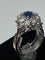 Bague 50 Bague de fiançailles en or, saphir, diamants 58 Facettes