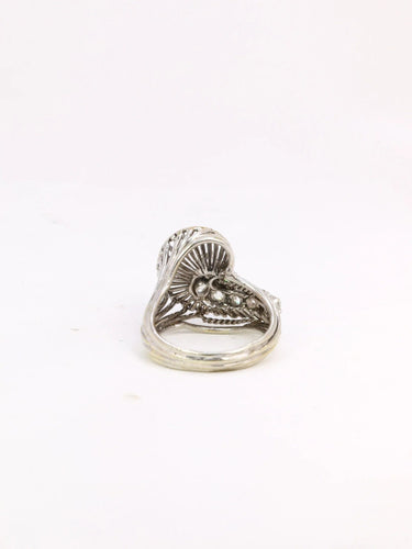 Bague 52 Bague tourbillon or blanc diamants 1 ct 58 Facettes J299