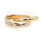 Bague 57 Cartier Bague Alliance Trinity Or rose 58 Facettes 3123541CN