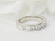 Bague 50 Demi alliance en or blanc et diamants 1.06cts 58 Facettes 33182