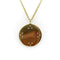 Collier Pendentif miroir tibétain en or 18 carats avec diamant et chaîne par Me & Ro 58 Facettes A20043
