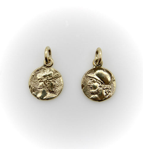 Pendentif Pendentif Guerrier de Mars Signature en or 14 carats 58 Facettes A20060