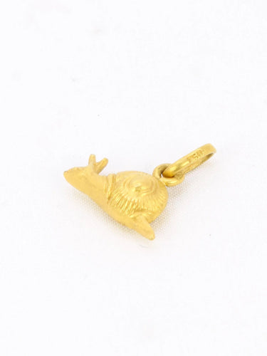 Pendentif Pendentif charms vintage escargot or jaune 58 Facettes 1099.13