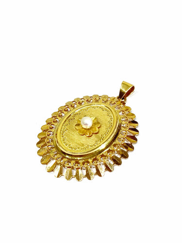 Pendentif Pendentif 2 ors et perle 58 Facettes