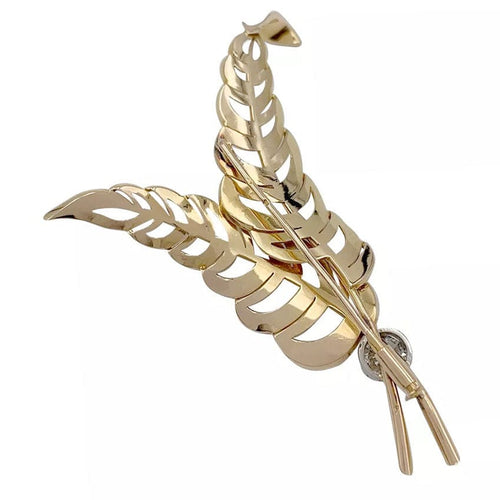 Broche Broche, or rose, platine, diamant. 58 Facettes 32227