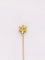 Accessoire Épingle à cravate tête de félin or jaune diamant taille ancienne 58 Facettes J435