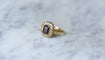 Bague 59 Bague ancienne grenat et diamants 58 Facettes