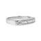 Bague 53 Bague Demi alliance Or blanc Diamant 58 Facettes 4274093RV