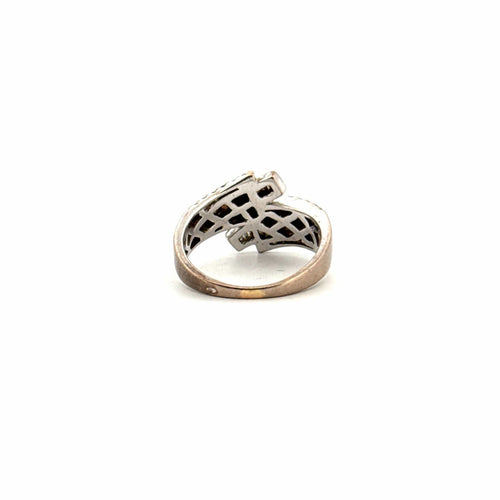 Bague 52 Bague Or Blanc & Diamants 58 Facettes 51-GS29882