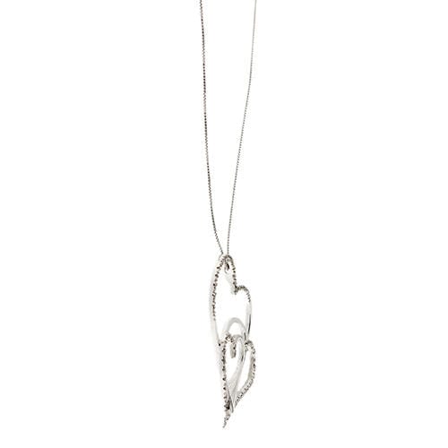 Collier Collier avec coeurs et diamants 58 Facettes 27827