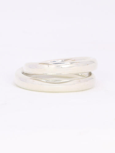 HERMES Bague Vertige argent