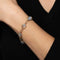 Bracelet Bracelet Art déco vintage en pierre de lune, or jaune 14 carats, 18 cm, bijoux fins Estate 58 Facettes G13726