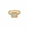 Bague 52 Bague moderniste or jaune et gris et diamants 58 Facettes LAV1685