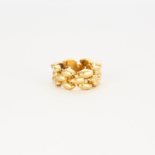Bague 52 Bague en or 18k maille gourmette diamants 58 Facettes M8695