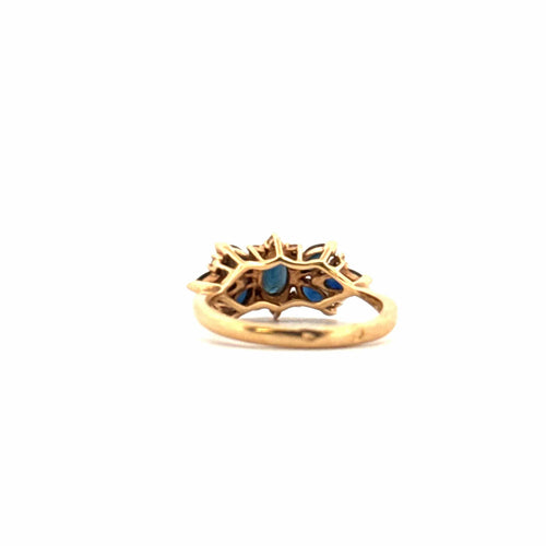 Bague 53 Bague Or Jaune Topazes 58 Facettes