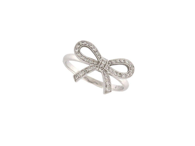 Bague 53 bague TIFFANY & CO noeud platine 950 diamants 58 Facettes 260905
