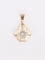 Pendentif Art Deco losange or diamant 0,3 ct