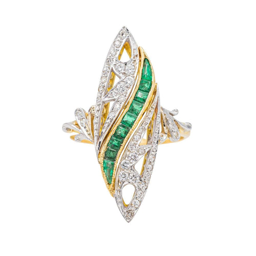 Bague 55.5 Bague Marquise Or jaune Diamant 58 Facettes 3655098CN