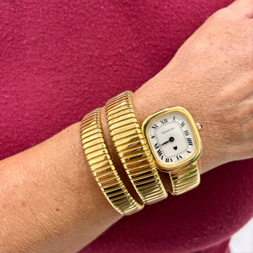 Montre Jaeger-LeCoultre - Montre Serpenti Tubogas par Weingrill, années 1970 58 Facettes