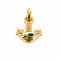 Pendentif FRED - Pendentif or jaune et gris, émeraude 58 Facettes SQU3266-2
