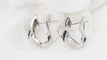 Boucles d'oreilles Boucles d'oreilles en or blanc, saphirs et diamants 58 Facettes 32747